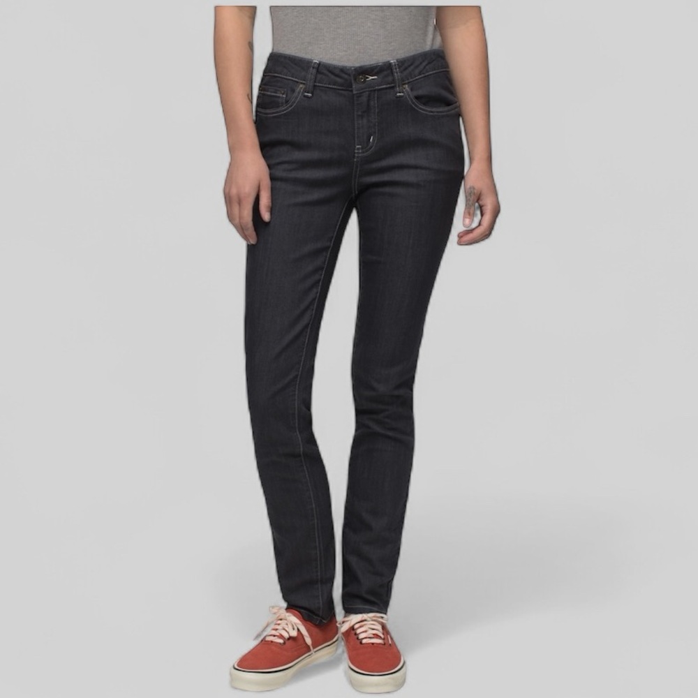NWT Prana Women's Kayla Mid Rise Skinny Jeans Organic Cotton Regular Inseam (32) - Picture 2 of 9